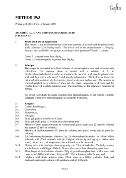 19.3 ascorbic acid and dehydroascorbic acid