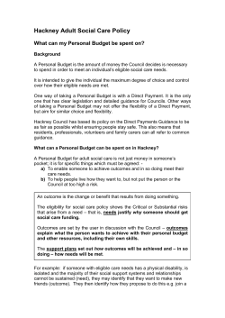 Direct Payments Guidance