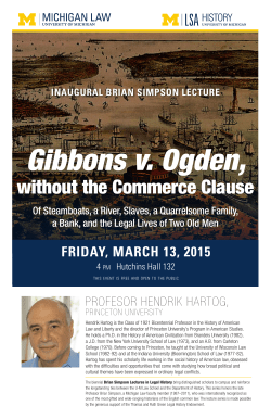 Gibbons v. Ogden, without the Commerce Clause:​​ Of