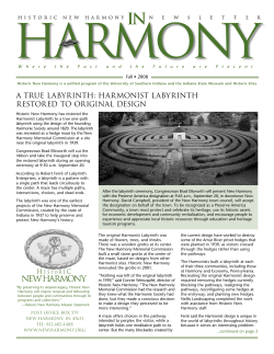 Harmonist Labyrinth - University of Southern Indiana