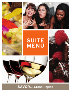 SUITE MENU - Van Andel Arena