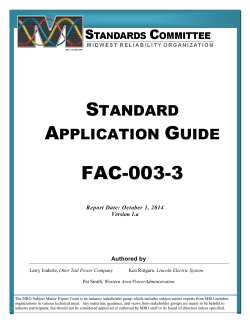 FAC-003-3 - Midwest Reliability Organization