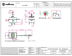 IM-100067 Control Thermostat - -30 - +30 Degrees