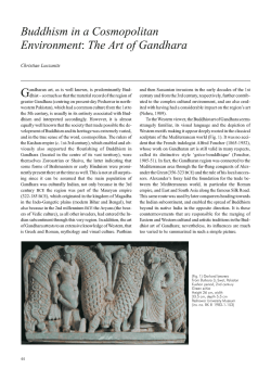 Buddhism in a Cosmopolitan Environment The Art of Gandhara