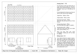 Shop front: Orthographic projection dimesnsions Scale 1:50
