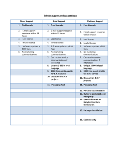 Babylon support products catalogue