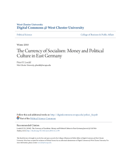 The Currency of Socialism - Digital Commons @ West Chester