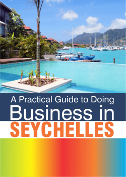 A Practical Guide to Doing - Seychelles Investment Board
