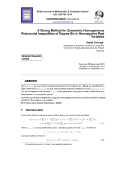 A Strong Method for Symmetric Homogeneous Polynomial