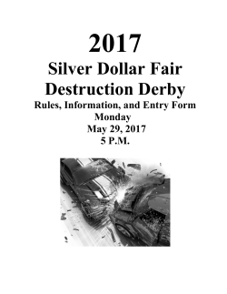 2017 Fair Destruction Derby Entry Form