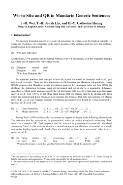 complete paper - Cascadilla Proceedings Project