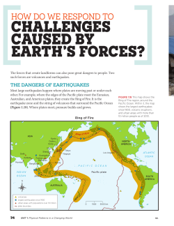 challenges caused by earth`s forces?