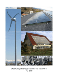 City of Lafayette Energy Sustainability Master Plan