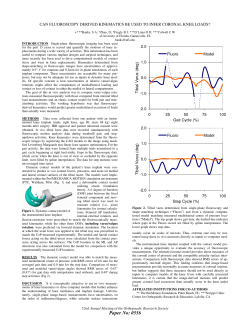 can fluoroscopy derived kinematics be used to infer coronal knee