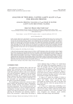 ANALYSIS OF TWIN-ROLL CASTING AA8079 ALLOY 6.35