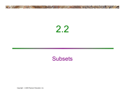 Subsets