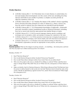 S1 W7 Honors 11 - Van Buren Public Schools