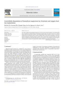 Controllable degradation of biomedical magnesium by chromium