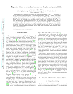 Hyperfine effects on potassium tune