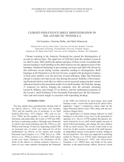 Scambos et al. - Geophysical Institute