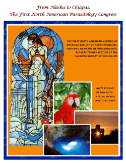 The First North American Parasitology Congress