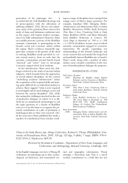 313 book reviews China in the Early Bronze Age: Shang Civilization