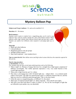 Mystery Balloon Pop - UBC Let`s Talk Science