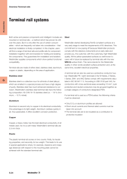 Terminal rail systems