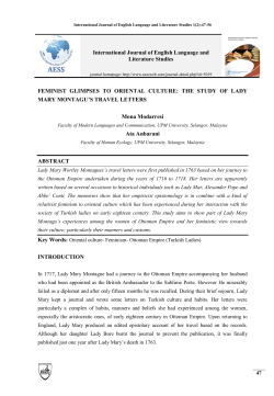 FEMINIST GLIMPSES TO ORIENTAL CULTURE: THE STUDY OF