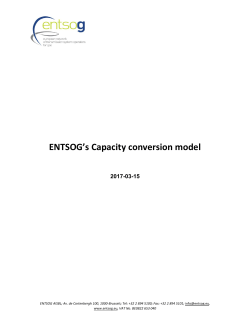 ENTSOG Capacity conversion model