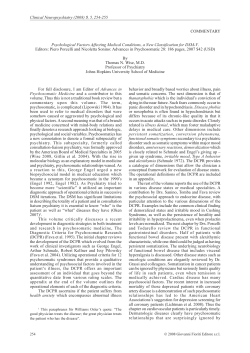 Psychological Factors Affecting Medical