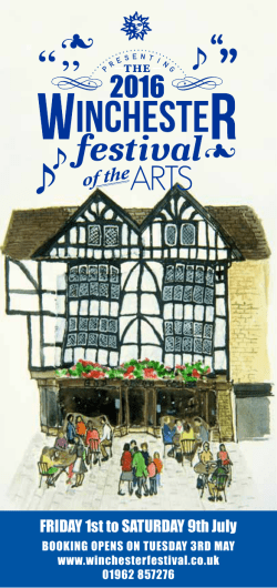 FRIDAY 1st to SATURDAY 9th July