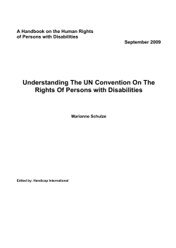 Understanding The UN Convention On The Rights Of Persons with