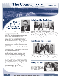 Summer 2014 - The County Federal Credit Union