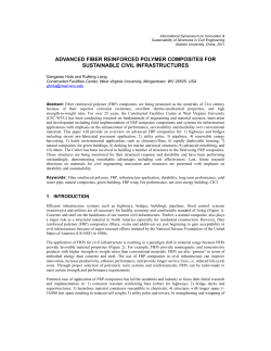 advanced fiber reinforced polymer composites for sustainable