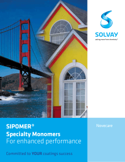 sipomer - Solvay