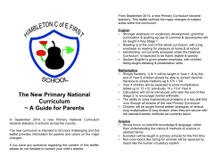 A Guide for Parents - Himbleton Church of England First School