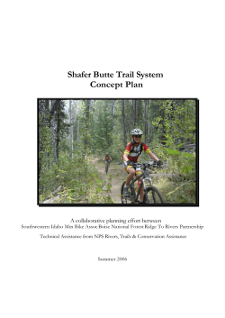 Shafer Butte Trail System Concept Plan