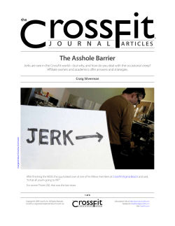 The Asshole Barrier