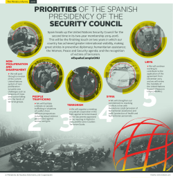 priorities of the spanish presidency of the security council