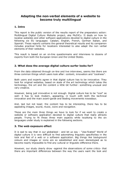 Adapting the non-verbal elements of a website to become