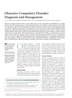 Obsessive-Compulsive Disorder