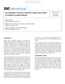 Investigation of Knock Limited Compression Ratio of Ethanol