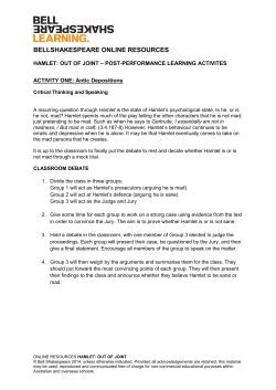 Hamlet: Out Of Joint