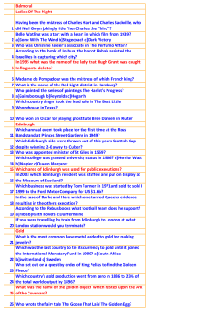 30th November 2012 Questions