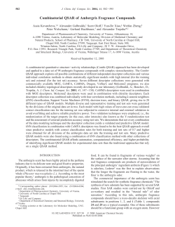 Combinatorial QSAR of Ambergris Fragrance Compounds
