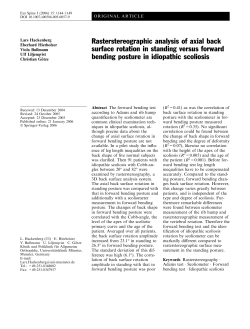 Rasterstereographic analysis of axial back surface rotation in