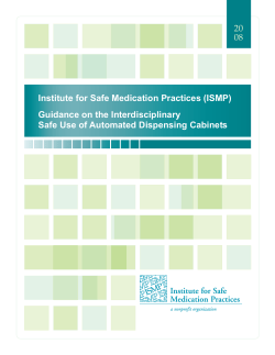 Institute for Safe Medication Practices (ISMP) Guidance on the