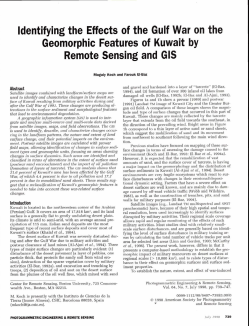 Identifying the Effects of the Gulf War on the Geomorphic Features of
