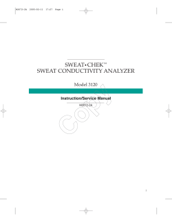 SWEAT&bull;CHEK&trade; SWEAT CONDUCTIVITY ANALYZER